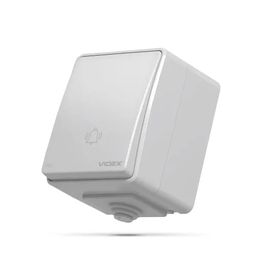 IP65 Кнопка дзвінка сіра VIDEX BINERA IP65 Кнопка дзвінка сіра VIDEX BINERA