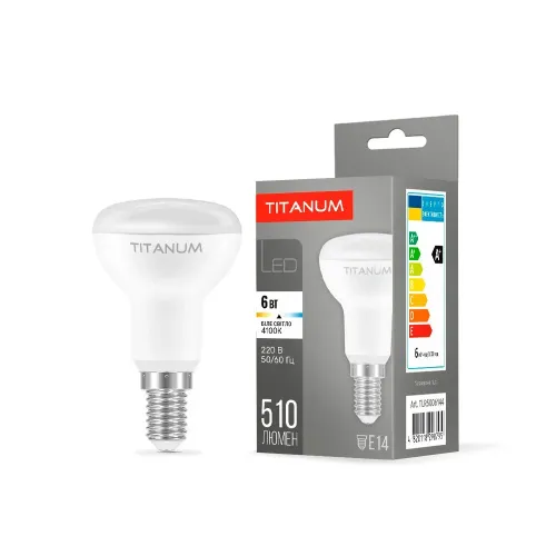 LED лампа TITANUM R50 6W E14 4100K 220V LED лампа TITANUM R50 6W E14 4100K 220V