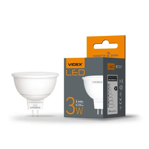 LED лампа VIDEX MR16e 3W GU5.3 4100K LED лампа VIDEX MR16e 3W GU5.3 4100K