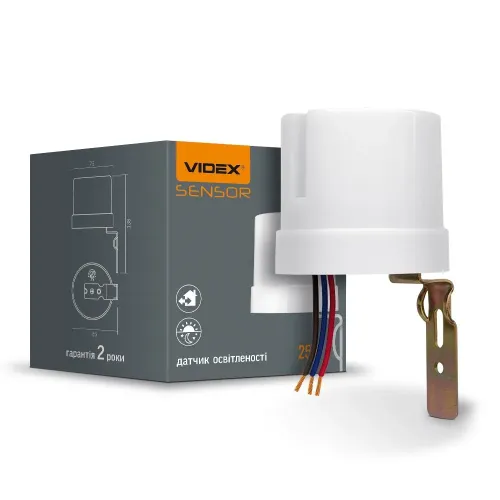 Датчик освещенности VIDEX VL-SN03 25A 220V фотометрический Датчик освещенности VIDEX VL-SN03 25A 220V фотометрический