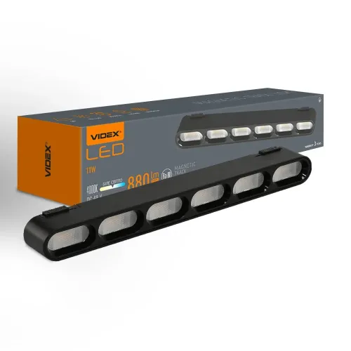 Светильник МАГНИТНЫЙ трековый VIDEX LD16B 11W 4000K 48V Black Светильник МАГНИТНЫЙ трековый VIDEX LD16B 11W 4000K 48V Black