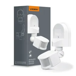 Датчик руху та освітленості VIDEX VL-SPW02W 220V 1200W інфрачервоний Датчик руху та освітленості VIDEX VL-SPW02W 220V 1200W інфрачервоний