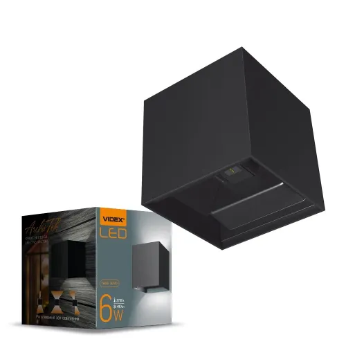 LED Світильник архітектурний AR04 IP54 VIDEX 6W 2700K, чорний LED Світильник архітектурний AR04 IP54 VIDEX 6W 2700K, чорний