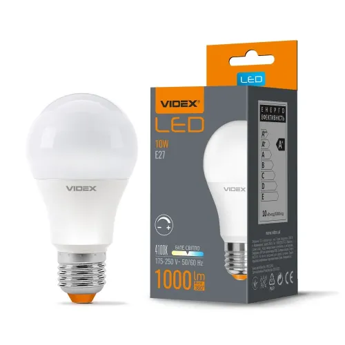 LED лампа VIDEX A60eD 10W E27 4100K димерная LED лампа VIDEX A60eD 10W E27 4100K димерная