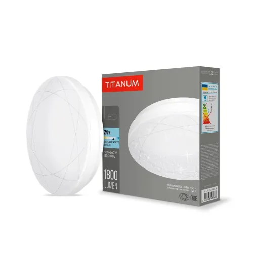 LED светильник настенно-потолочный TITANUM 24W 5000K Орбита LED светильник настенно-потолочный TITANUM 24W 5000K Орбита