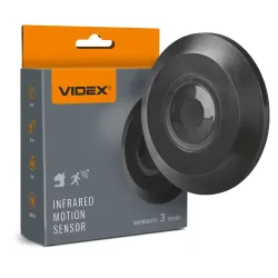 Датчик руху та освітленості VIDEX VL-SPC05B 220V 800W інфрачервоний чорний Датчик руху та освітленості VIDEX VL-SPC05B 220V 800W інфрачервоний чорний