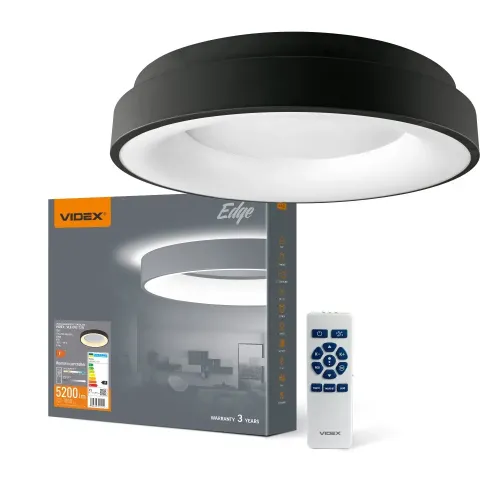 LED світильник VIDEX EDGE-RC-72W-BLACK (VLE-ERC-72B) LED світильник VIDEX EDGE-RC-72W-BLACK (VLE-ERC-72B)