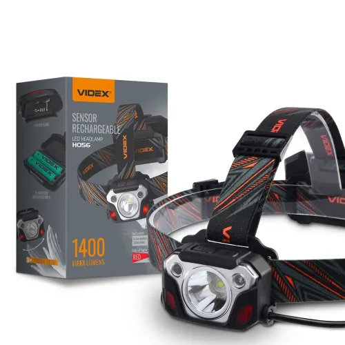 Налобный светодиодный фонарик VIDEX VLF-H056 1400Lm 6500K Налобный светодиодный фонарик VIDEX VLF-H056 1400Lm 6500K