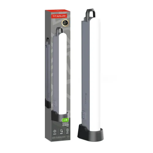 Портативный светодиодный фонарь TITANUM TLF-T21 450Lm Gray Портативный светодиодный фонарь TITANUM TLF-T21 450Lm Gray