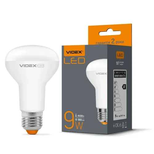 LED лампа VIDEX R63e 9W E27 4100K LED лампа VIDEX R63e 9W E27 4100K