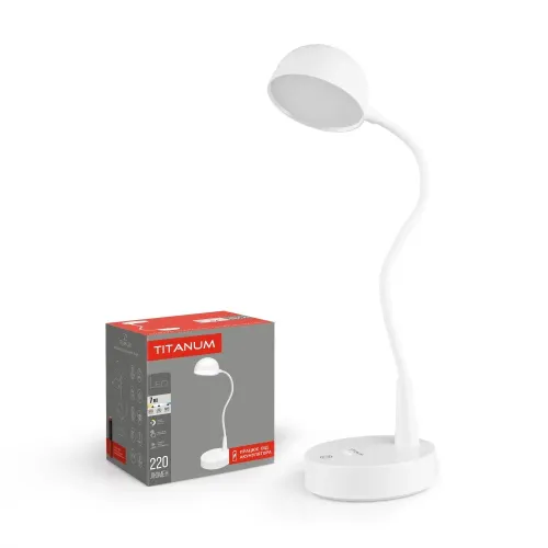 LED лампа настільна з акумулятором TITANUM TLTF-012W 7W 3000-6000K LED лампа настільна з акумулятором TITANUM TLTF-012W 7W 3000-6000K
