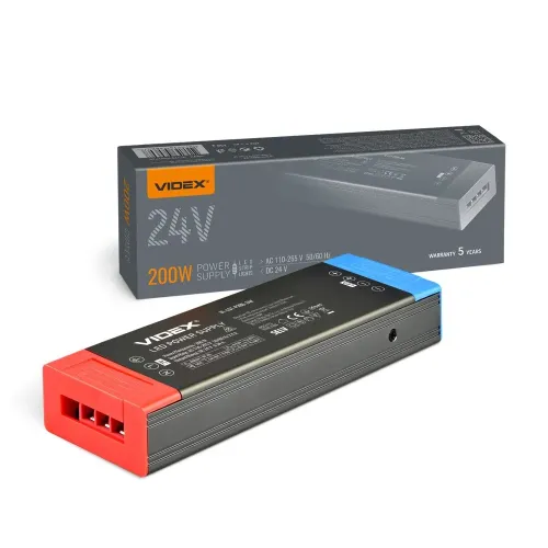 Блок живлення для LED стрічки VIDEX DC24V 8.34A 200W IP20 (VL-LST-P200-24V) Блок живлення для LED стрічки VIDEX DC24V 8.34A 200W IP20 (VL-LST-P200-24V)
