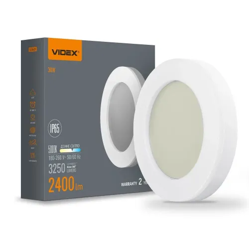 LED світильник ART IP65 круглий VIDEX 30W 5000K LED світильник ART IP65 круглий VIDEX 30W 5000K