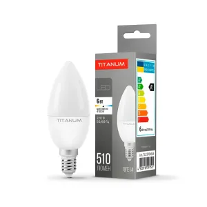 LED лампа TITANUM C37 6W E14 4100K LED лампа TITANUM C37 6W E14 4100K