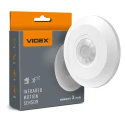 Датчик руху та освітленості VIDEX VL-SPC05W 220V 800W інфрачервоний білий Датчик руху та освітленості VIDEX VL-SPC05W 220V 800W інфрачервоний білий