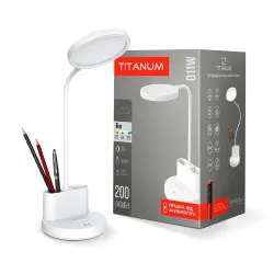LED лампа настільна з акумулятором TITANUM TLTF-011W 6W 2700-6000K LED лампа настільна з акумулятором TITANUM TLTF-011W 6W 2700-6000K