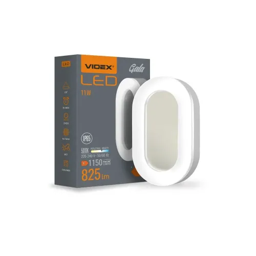 LED світильник ART IP65 овальний VIDEX VLE-BHFO-115 11W 5000K 220V LED світильник ART IP65 овальний VIDEX VLE-BHFO-115 11W 5000K 220V