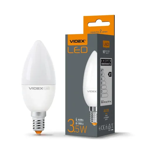 LED лампа VIDEX C37e 3.5W E14 4100K LED лампа VIDEX C37e 3.5W E14 4100K