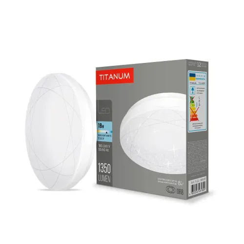LED світильник настінно-стельовий TITANUM 18W 5000K Орбіта LED світильник настінно-стельовий TITANUM 18W 5000K Орбіта