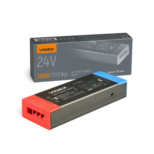 Блок живлення для LED стрічки VIDEX DC24V 4.16A 100W IP20 (VL-LST-P100-24V) Блок живлення для LED стрічки VIDEX DC24V 4.16A 100W IP20 (VL-LST-P100-24V)
