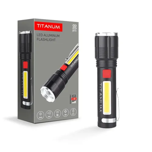 Портативный светодиодный фонарик TITANUM TLF-T08 700Lm 6500K Портативный светодиодный фонарик TITANUM TLF-T08 700Lm 6500K
