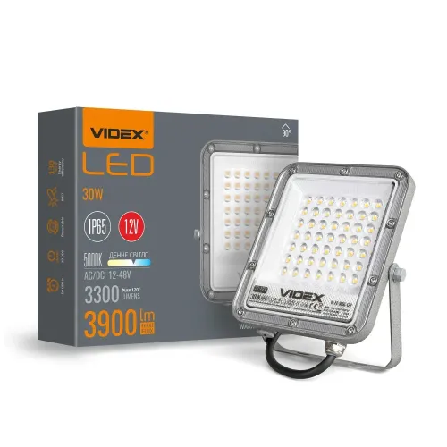 LED прожектор PREMIUM VIDEX F2 30W 5000K AC/DC12-48V LED прожектор PREMIUM VIDEX F2 30W 5000K AC/DC12-48V