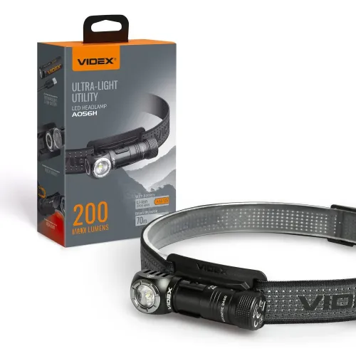 Портативный светодиодный фонарик VIDEX VLF-A056H 200Lm 5000K Портативный светодиодный фонарик VIDEX VLF-A056H 200Lm 5000K