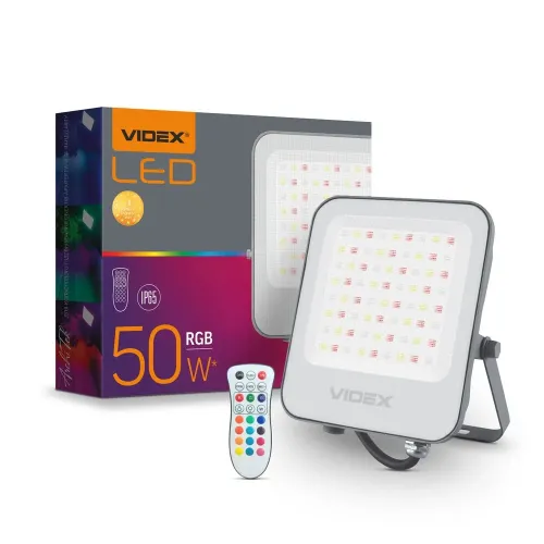 LED прожектор VIDEX 50W RGB 220V (VL-F3-50-RGB) LED прожектор VIDEX 50W RGB 220V (VL-F3-50-RGB)