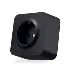 IP20 Розетка зовнішня одинарна із заземленням чорний графіт VIDEX BINERA IP20 Розетка зовнішня одинарна із заземленням чорний графіт VIDEX BINERA