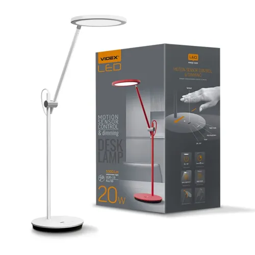 LED лампа настільна VIDEX VL-TF15W 20W 4100K біла LED лампа настільна VIDEX VL-TF15W 20W 4100K біла