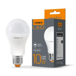 "Сенсор" LED лампа VIDEX A60e 10W E27 4100K з сенсором освітленості "Сенсор" LED лампа VIDEX A60e 10W E27 4100K з сенсором освітленості