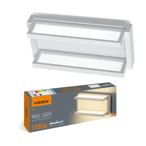 LED светильник настенный с сенсором VIDEX WL01 12W 2800K-4000K-6000K White LED светильник настенный с сенсором VIDEX WL01 12W 2800K-4000K-6000K White