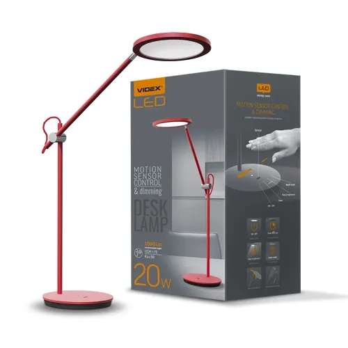 LED лампа настільна VIDEX VL-TF15R 20W 4100K LED лампа настільна VIDEX VL-TF15R 20W 4100K