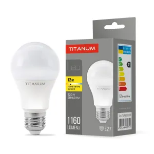 LED лампа TITANUM A60 12W E27 3000K LED лампа TITANUM A60 12W E27 3000K