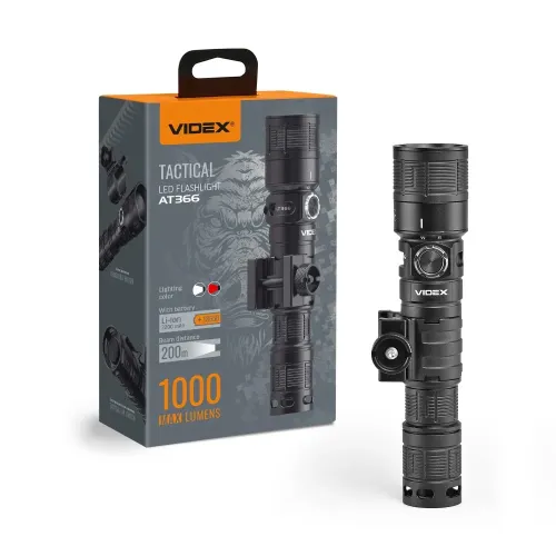 Тактический светодиодный фонарик VIDEX VLF-AT366 1000Lm 5000K Тактический светодиодный фонарик VIDEX VLF-AT366 1000Lm 5000K