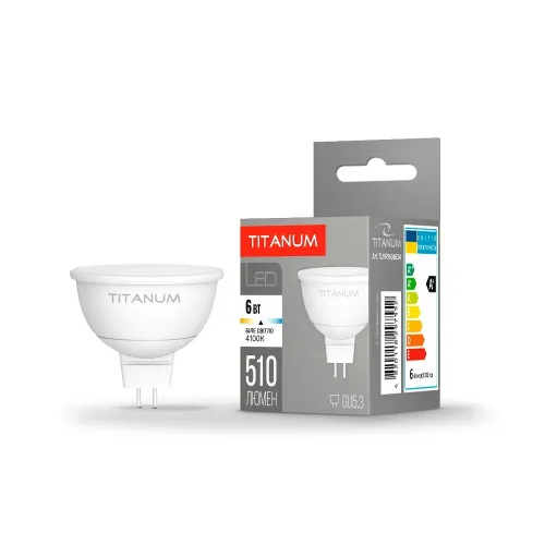 LED лампа TITANUM MR16 6W GU5.3 4100K LED лампа TITANUM MR16 6W GU5.3 4100K