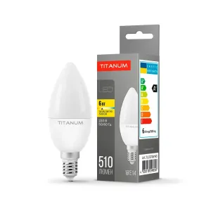 LED лампа TITANUM C37 6W E14 3000K LED лампа TITANUM C37 6W E14 3000K