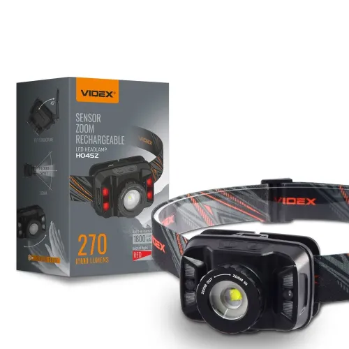 Налобний світлодіодний ліхтарик VIDEX VLF-H045Z 270Lm 5000K Налобний світлодіодний ліхтарик VIDEX VLF-H045Z 270Lm 5000K