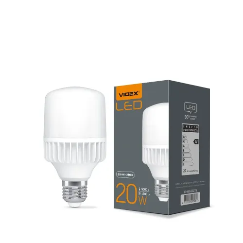 LED лампа VIDEX A65 20W E27 5000K LED лампа VIDEX A65 20W E27 5000K
