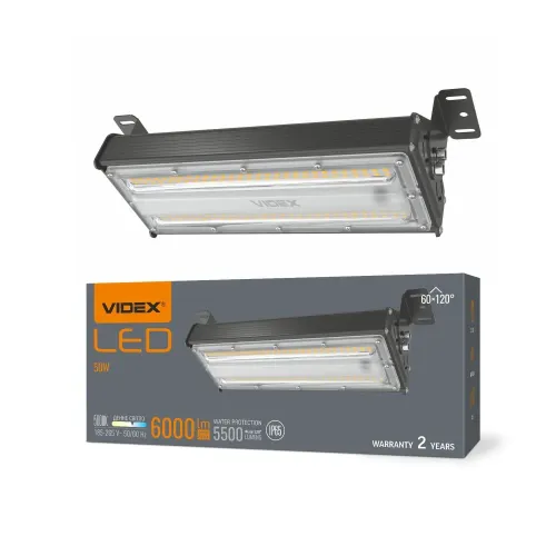 LED светильник высотный линейный VIDEX HB022 50W 5000K 220V LED светильник высотный линейный VIDEX HB022 50W 5000K 220V