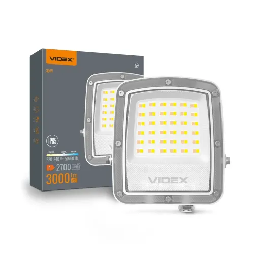 LED прожектор VIDEX F5 30W 3000-5000-6500K 230V White (VL-F5-030CW) LED прожектор VIDEX F5 30W 3000-5000-6500K 230V White (VL-F5-030CW)