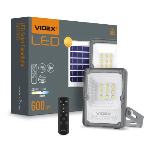 LED прожектор автономный VIDEX 600Lm 5000K Сенсорный LED прожектор автономный VIDEX 600Lm 5000K Сенсорный