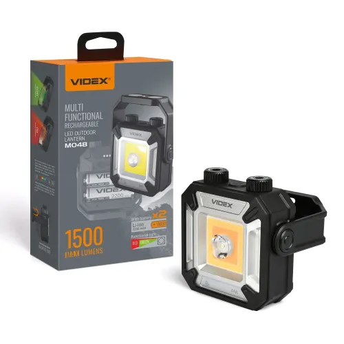 Портативный многофункциональный фонарик VIDEX VLF-M048 1500Lm 5000K Портативный многофункциональный фонарик VIDEX VLF-M048 1500Lm 5000K