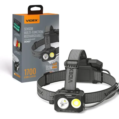Налобный светодиодный фонарик VIDEX VLF-H057 1700Lm 5000K Налобный светодиодный фонарик VIDEX VLF-H057 1700Lm 5000K