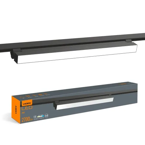 LED светильник трековый VIDEX TR05 30W 4100K 220V черный LED светильник трековый VIDEX TR05 30W 4100K 220V черный