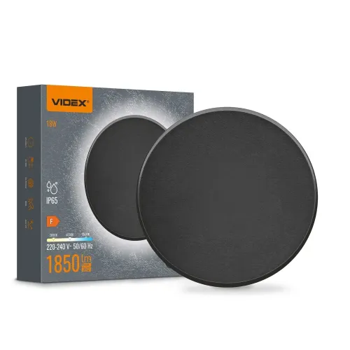 LED світильник настінний IP65 VIDEX WL03 18W 3000K-4000K-6500K Black LED світильник настінний IP65 VIDEX WL03 18W 3000K-4000K-6500K Black