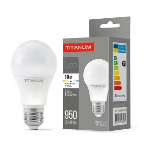 LED лампа TITANUM A60 10W E27 4100K LED лампа TITANUM A60 10W E27 4100K