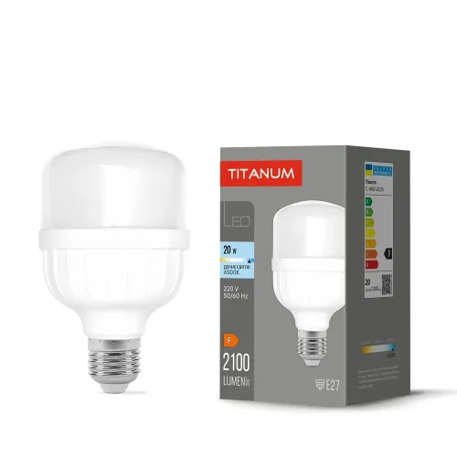 LED лампа TITANUM A80 20W E27 6500К LED лампа TITANUM A80 20W E27 6500К