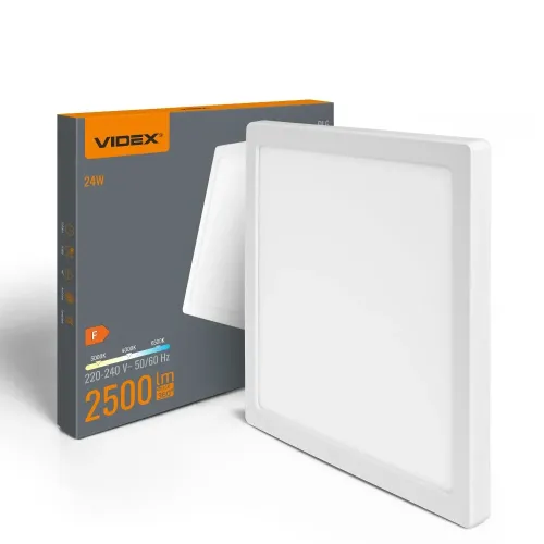 LED светильник квадратный VIDEX DL6S 24W 3000K-4000K-6500K White LED светильник квадратный VIDEX DL6S 24W 3000K-4000K-6500K White