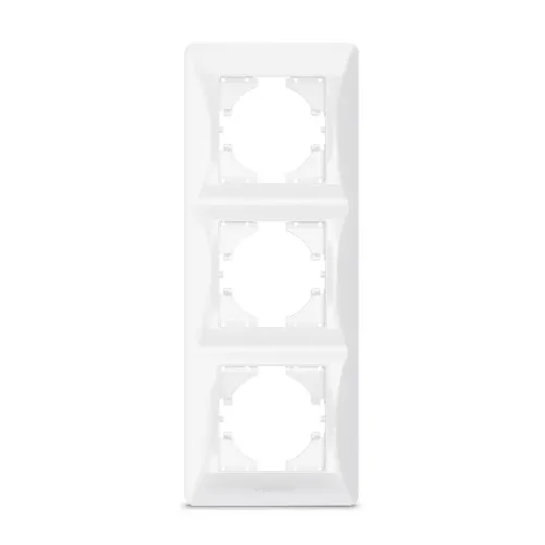 Рамка белая на 3 места вертикальная VIDEX BINERA Рамка белая на 3 места вертикальная VIDEX BINERA